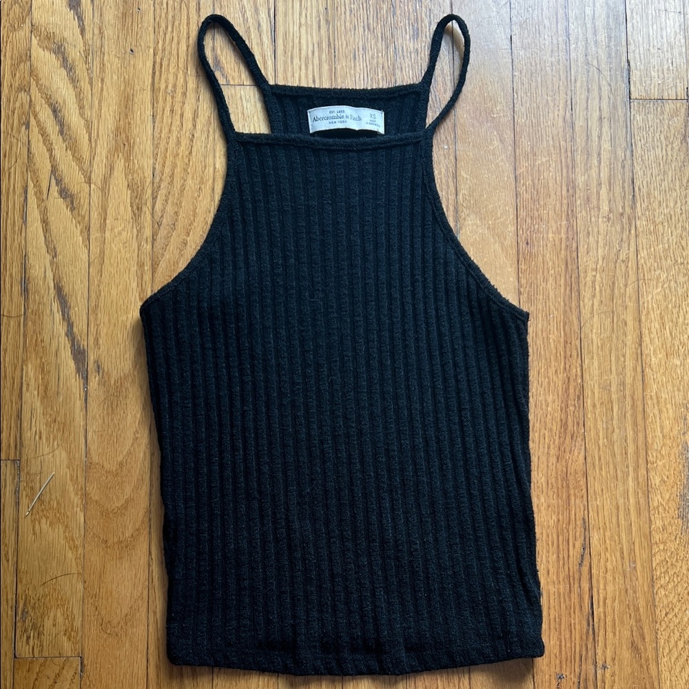 Abercrombie Black Ribbed Camisole